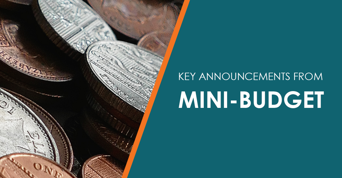 Key announcements from MiniBudget